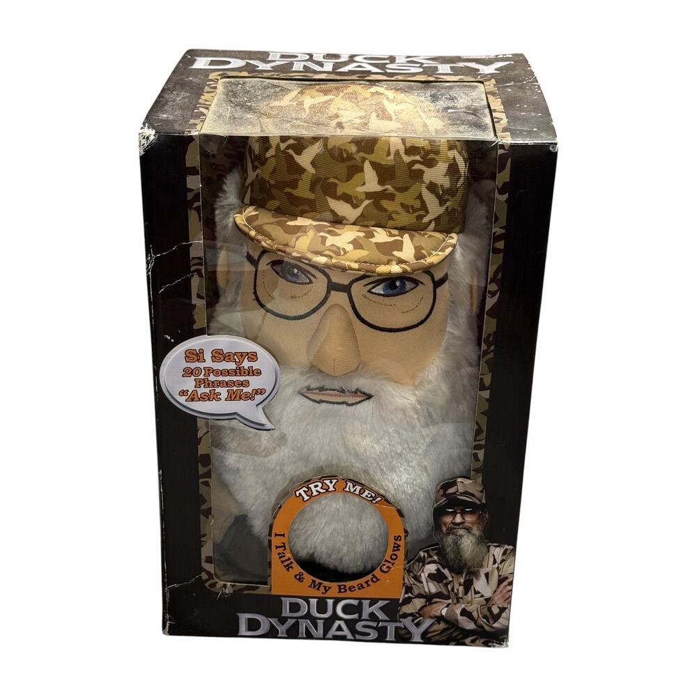 Duck Dynasty Si Robertson Talking Glowing Beard Plush 2013 in Box